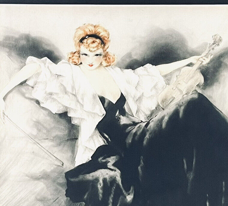 Louis Icart 1938 “Waltz Echoes” Original Hand Signed Etching With COA