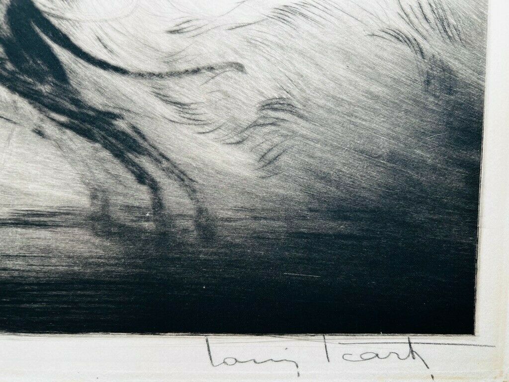 Louis Icart "Speed II" original 1933 pencil signed etching