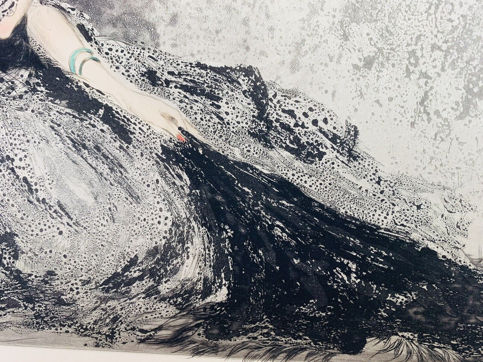 Louis Icart Original Etching "Wistfulness"