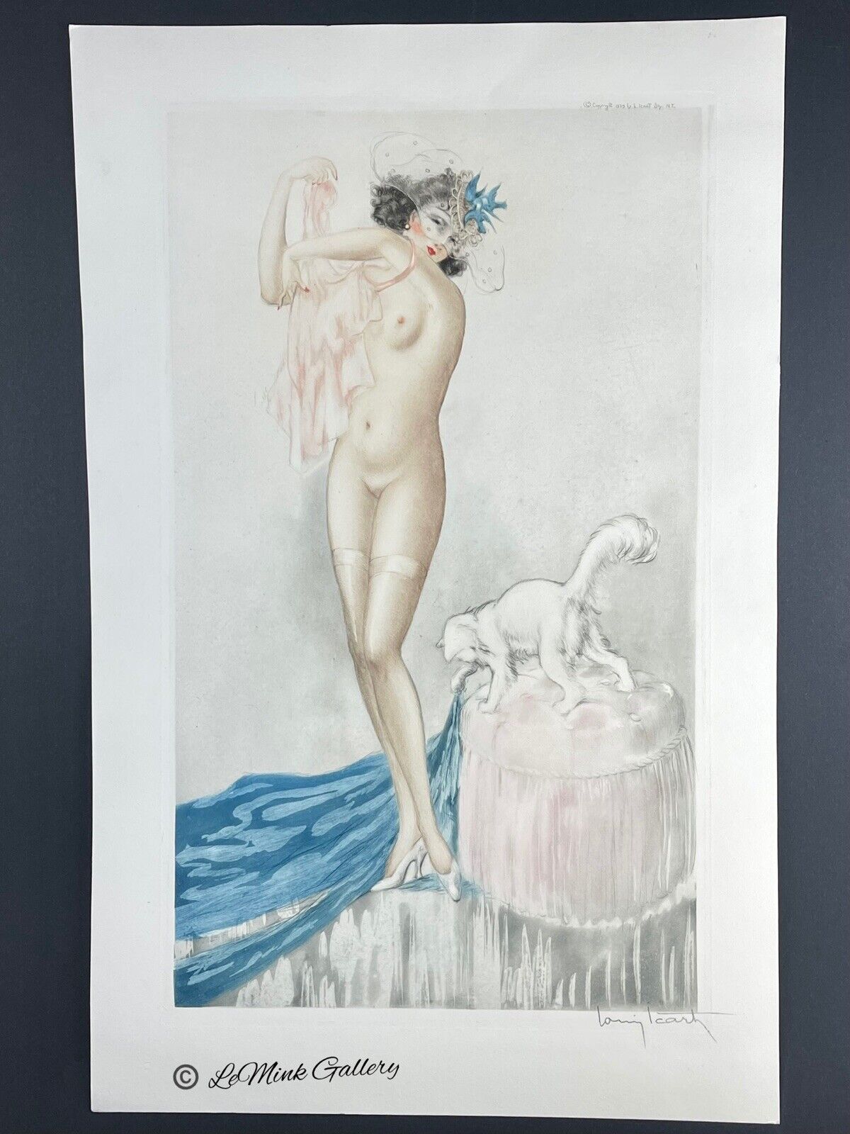 Louis Icart “Pink Slip” Original Etching