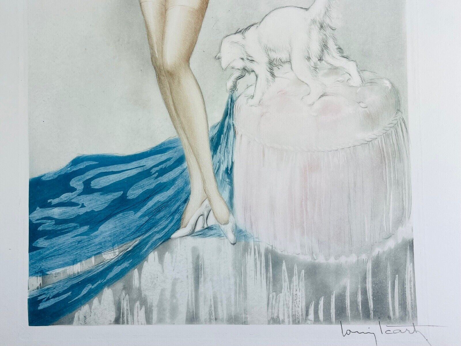 Louis Icart “Pink Slip” Original Etching