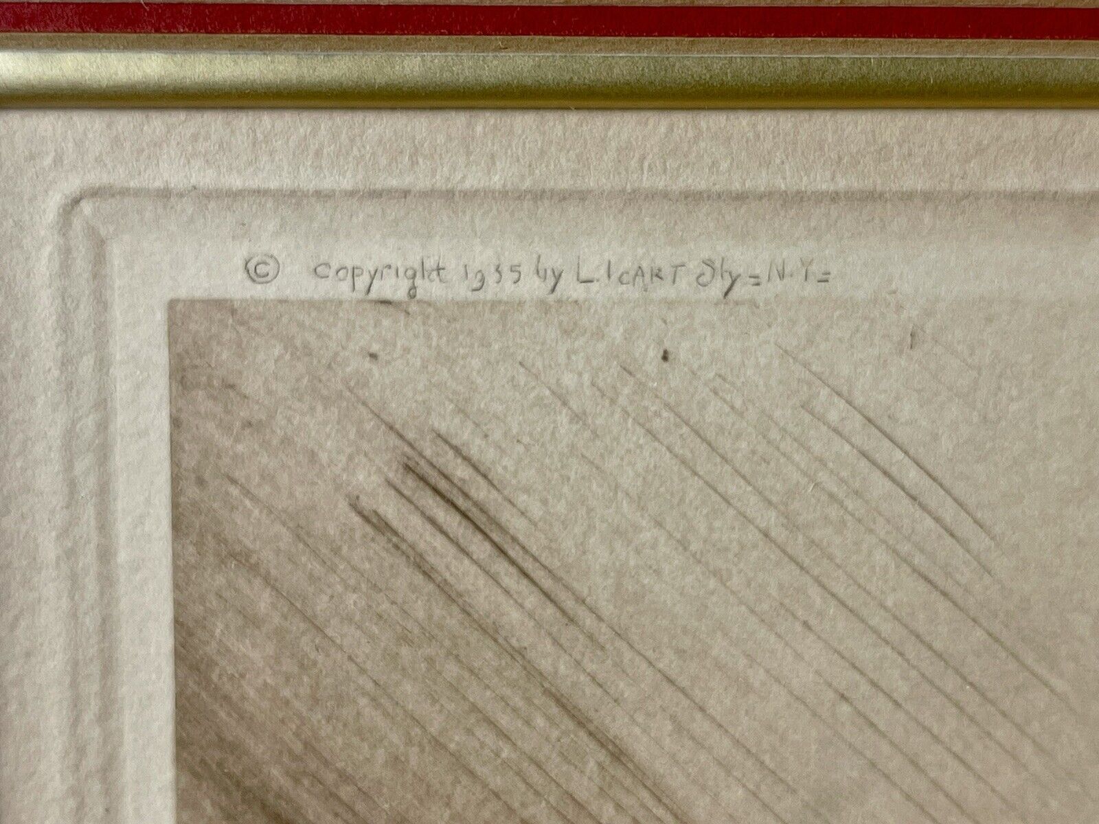 RARE Louis Icart “Hoopla” original 1935 Etching with certificate of authenticity