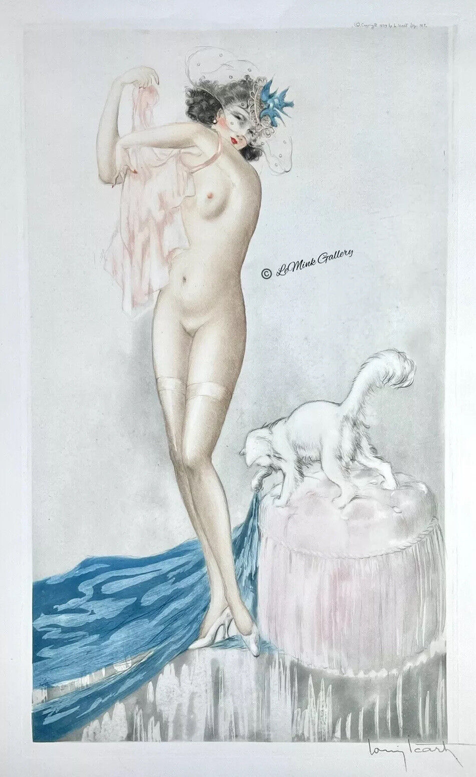 Louis Icart “Pink Slip” Original Etching