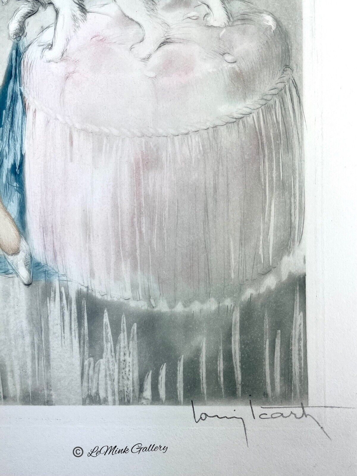 Louis Icart “Pink Slip” Original Etching