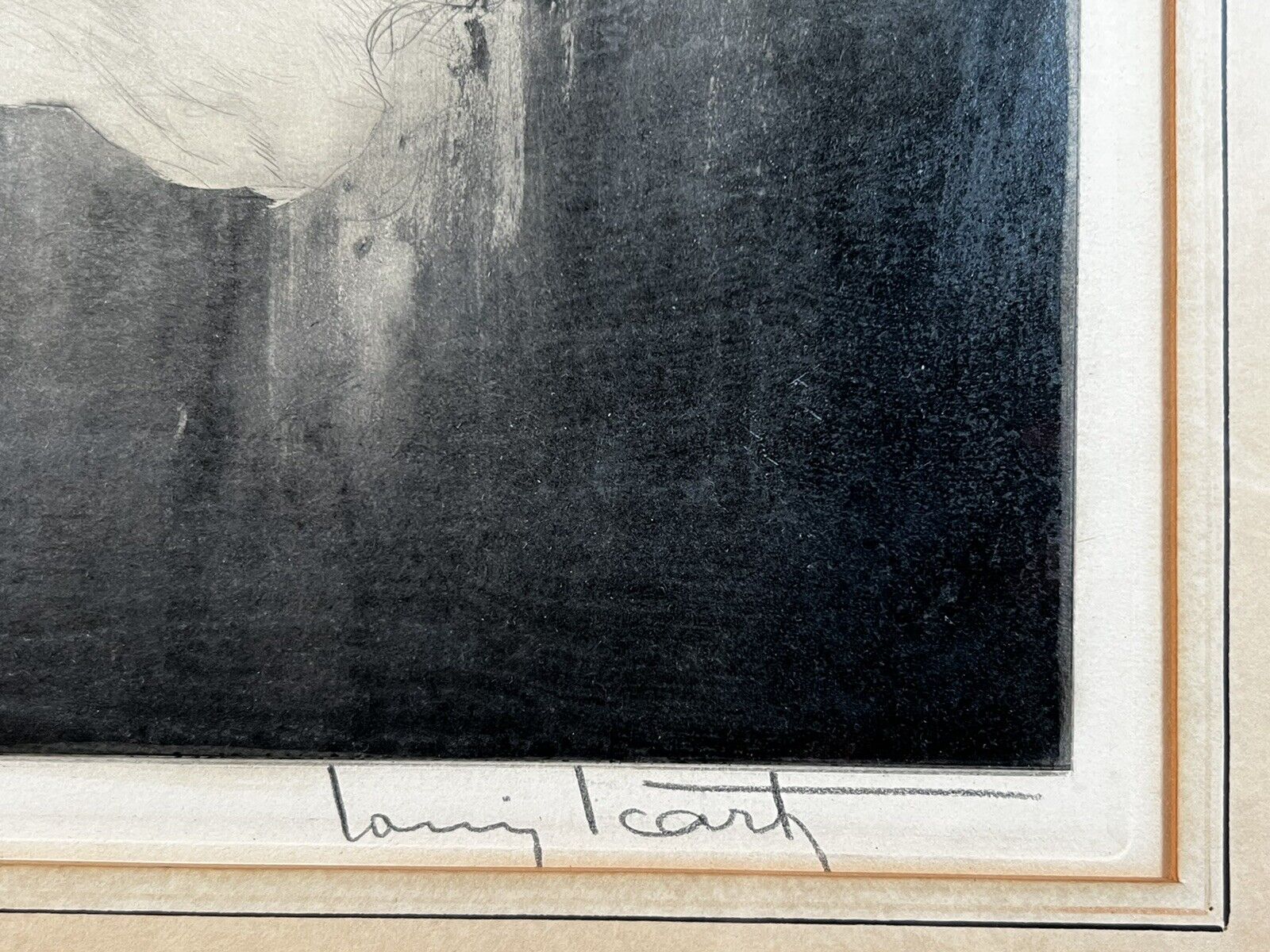 Louis Icart French “Lillies" ORIGINAL 1934 Etching With COA