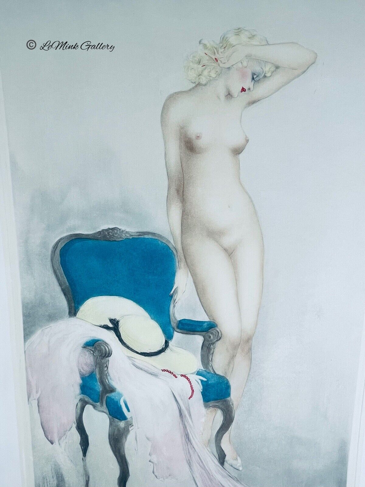 Louis Icart “Fair Model” 1937 Original Etching