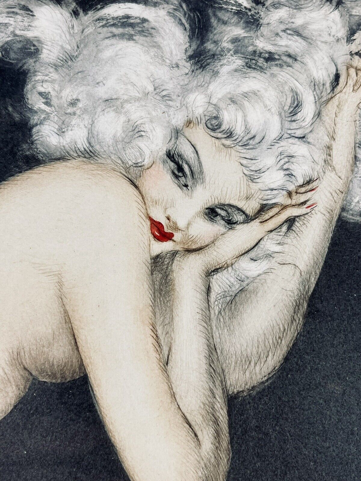 Louis Icart “Illusion” original 1940 etching with COA