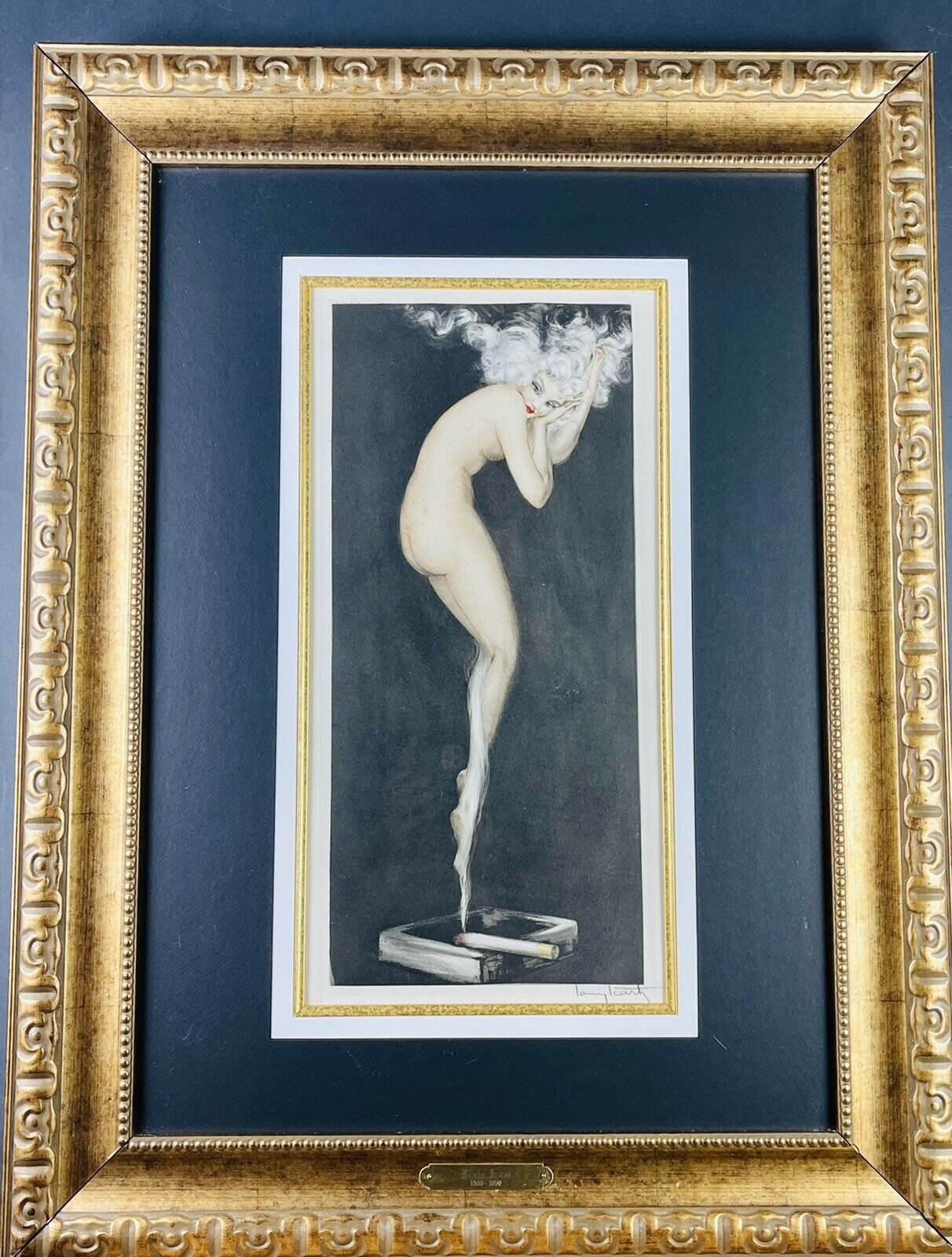 Louis Icart “Illusion” original 1940 etching with COA