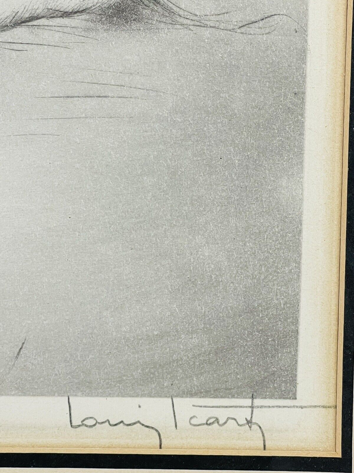 Louis Icart Original 1926 "White Wings" pencil signed etching