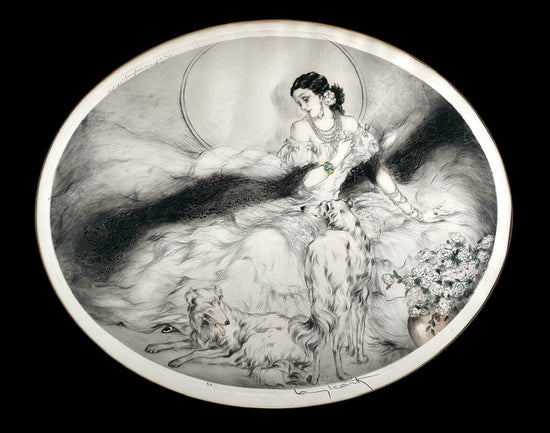 Louis Icart "Lady of the Camelias" Original 1928 pencil signed etching