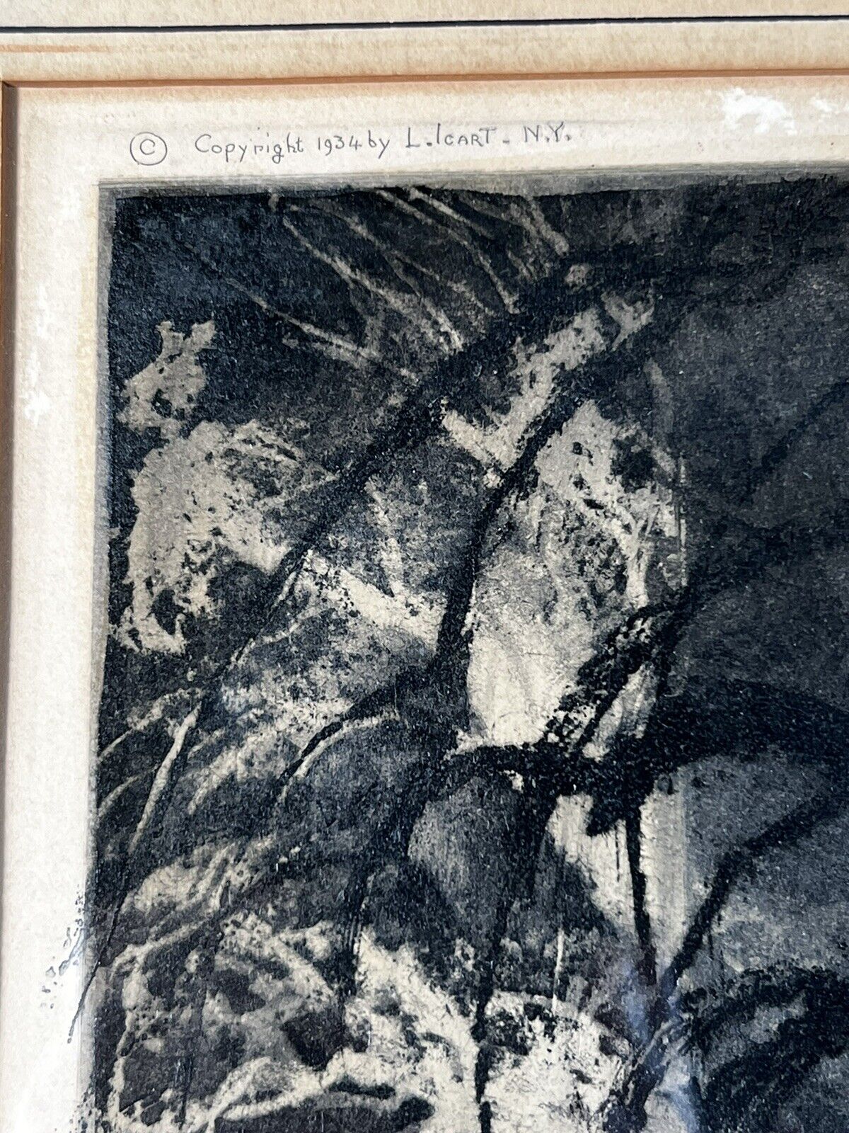 Louis Icart French “Lillies" ORIGINAL 1934 Etching With COA