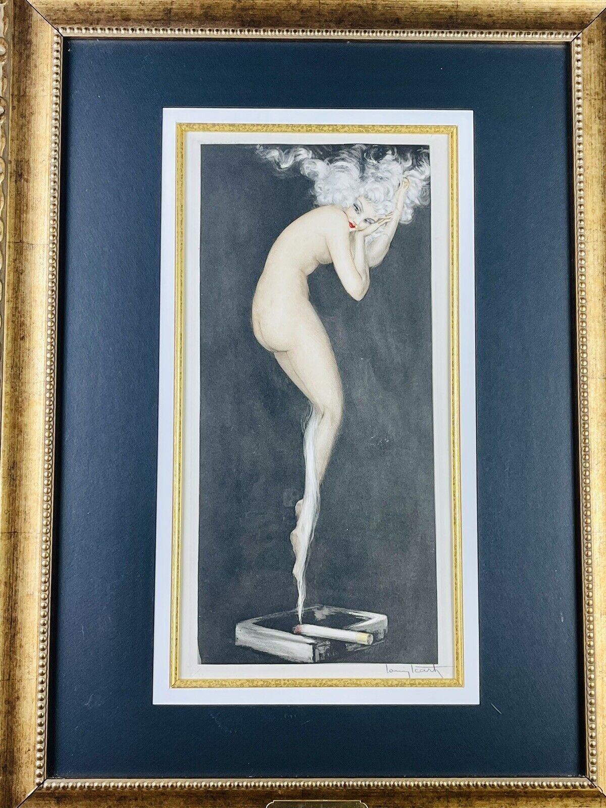 Louis Icart “Illusion” original 1940 etching with COA