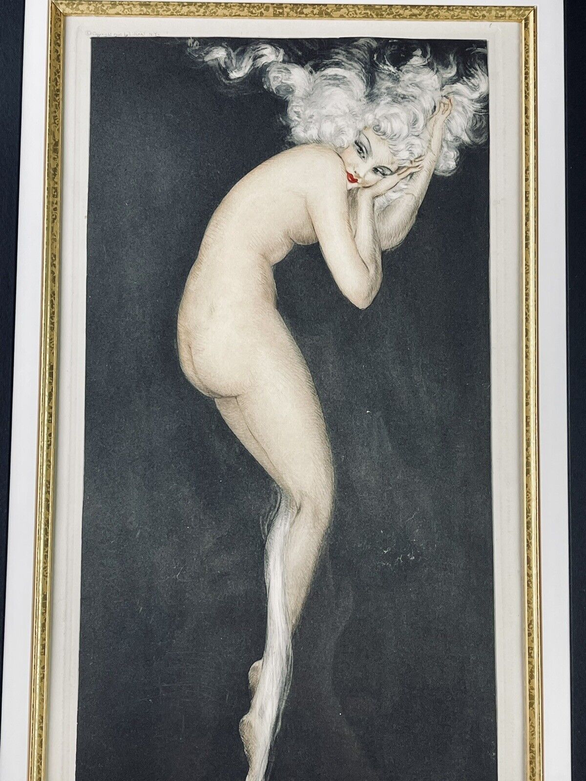 Louis Icart “Illusion” original 1940 etching with COA