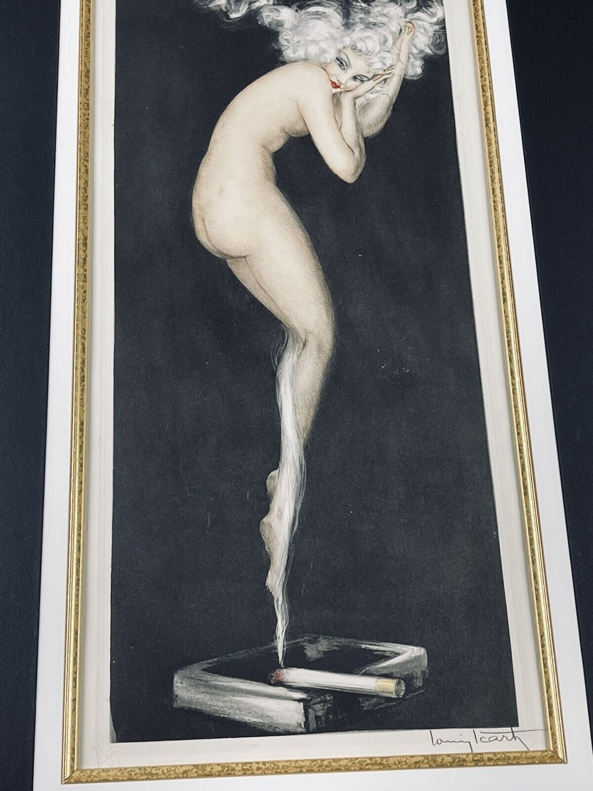 Louis Icart “Illusion” original 1940 etching with COA