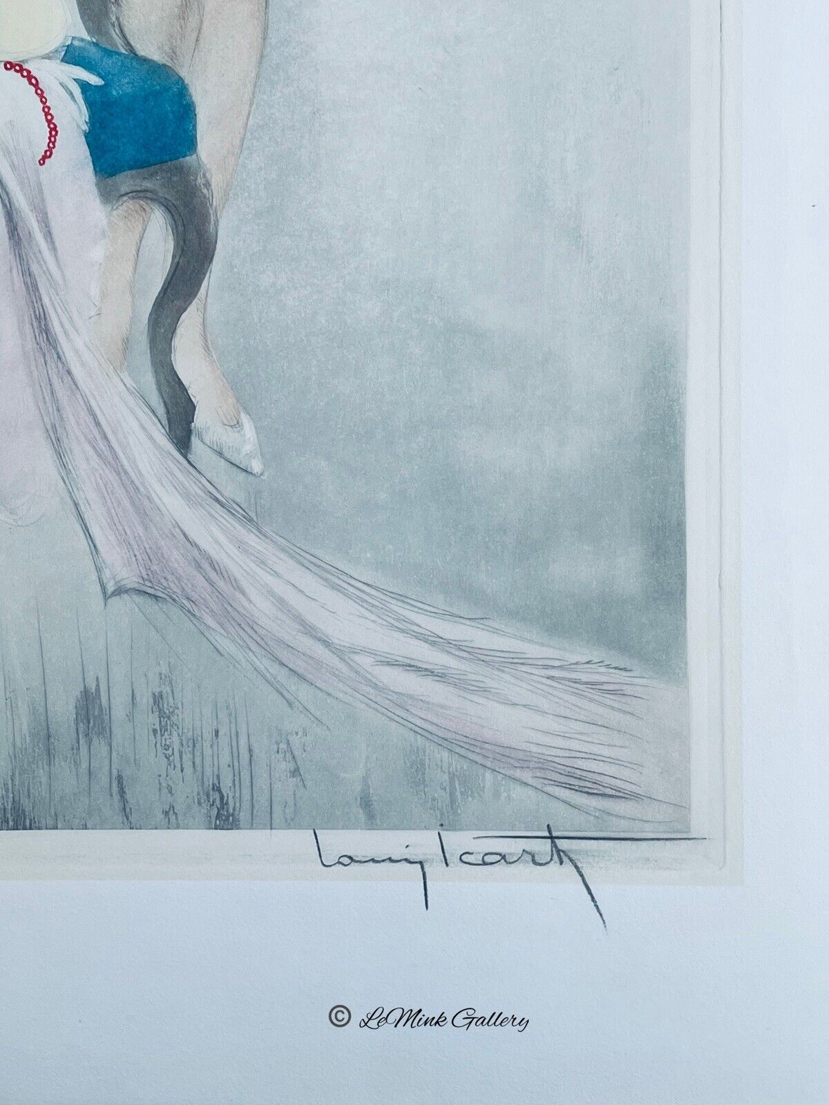 Louis Icart “Fair Model” 1937 Original Etching
