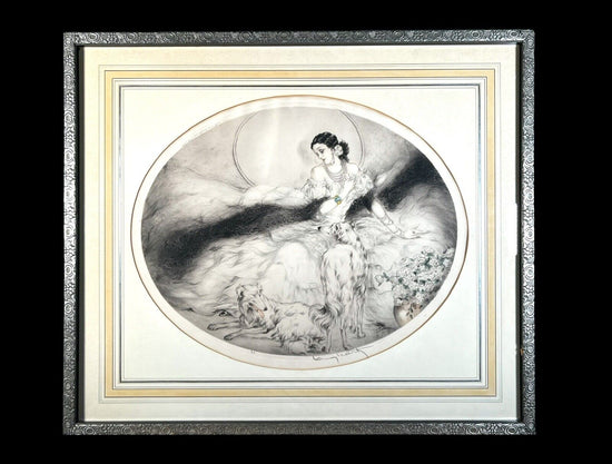 Louis Icart "Lady of the Camelias" Original 1928 pencil signed etching